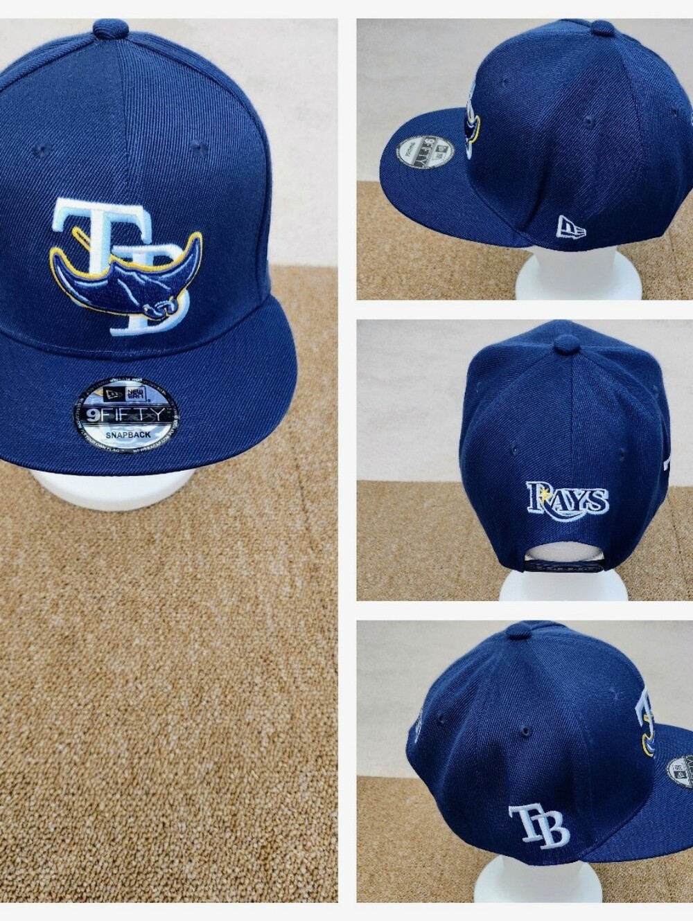 TAMPA BAY RAYS MLB BASEBALL SNAPBACK HAT.